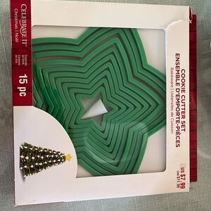 Christmas tree cookie cutter set